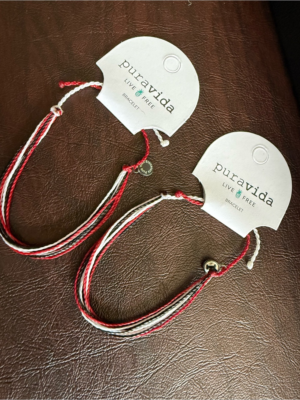 Pura Vida Red, Black & White Bracelets